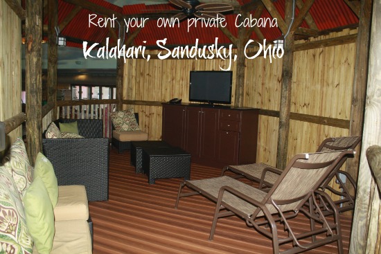 Kalahari Sandusky Ohio cabana
